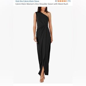 Calvin Klein Women's One Shoulder Gown | Wedding Guest